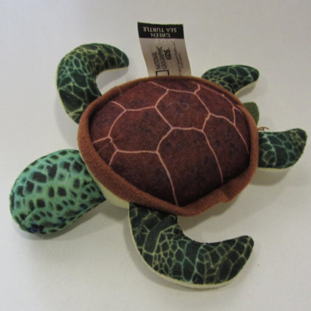 5 for $15 plush national geographic kids green sea turtle 2018 McDonalds (W5872)